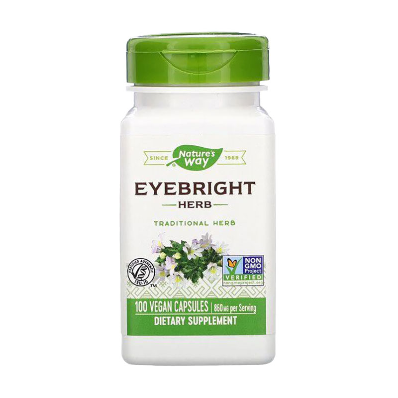 Очанка Nature's Way Eyebright Herb 860 мг, 100 веганських капсул